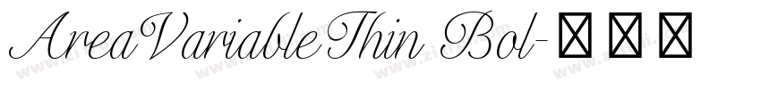 AreaVariableThin Bol字体转换
